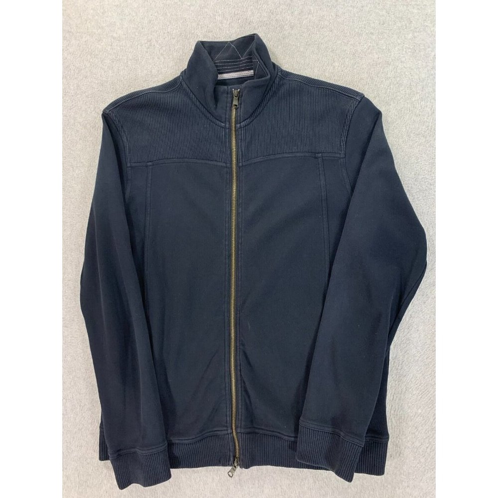 Banana Republic 100% Cotton Full‎ Zip Midweight Jacket (Men's Large) Black